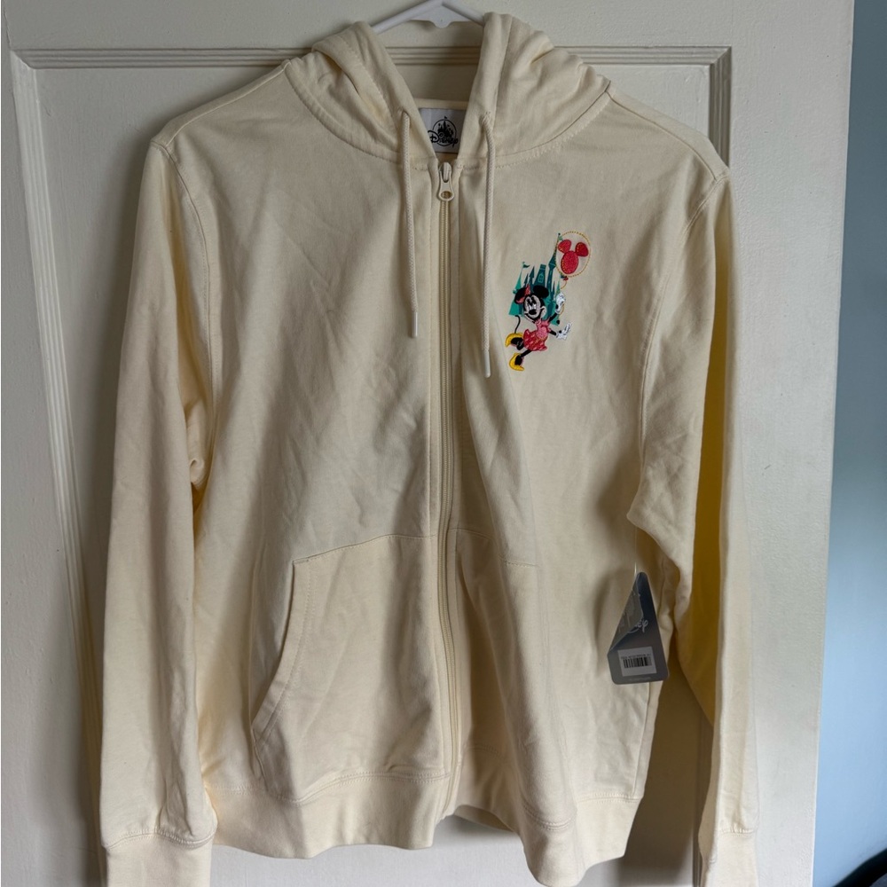 NWT Disney WDW Minnie and Friends Play in the Park Zip Up Hoodie Size M